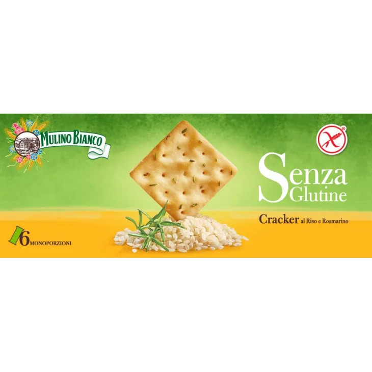 Mulino Bianco Cracker Riso e Rosmarino Senza Glutine
