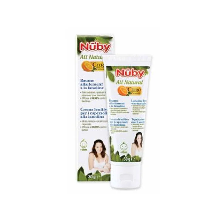 Nuby All Natural Citroganix Crema lenitiva alla Lanolina per capezzoli 30 g