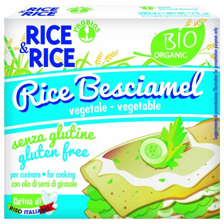 Rice&Rice Besciamel Besciamella biologica senza glutine 500 ml