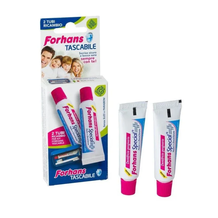 Forhans Special Dentifricio Tascabile Kit Ricambio 2 X 12,5 Ml