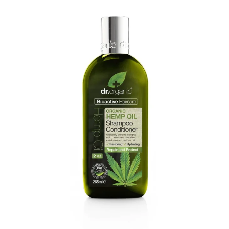 Dr Organic Hemp Oil Shampoo e Balsamo 2 in 1 265 ml
