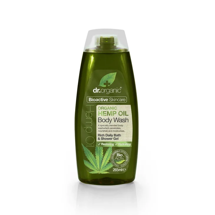 Dr Organic Hemp Oil Detergente all'Olio di Semi di Canapa per il corpo 250 ml
