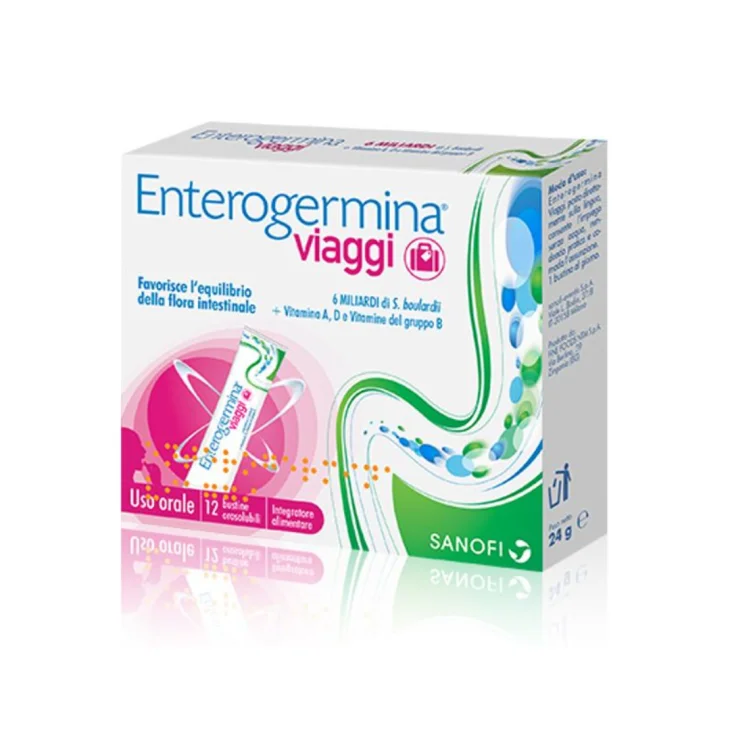Enterogermina Viaggi Per Riequilibrare la Flora Batterica Intestinale - 12 bustine