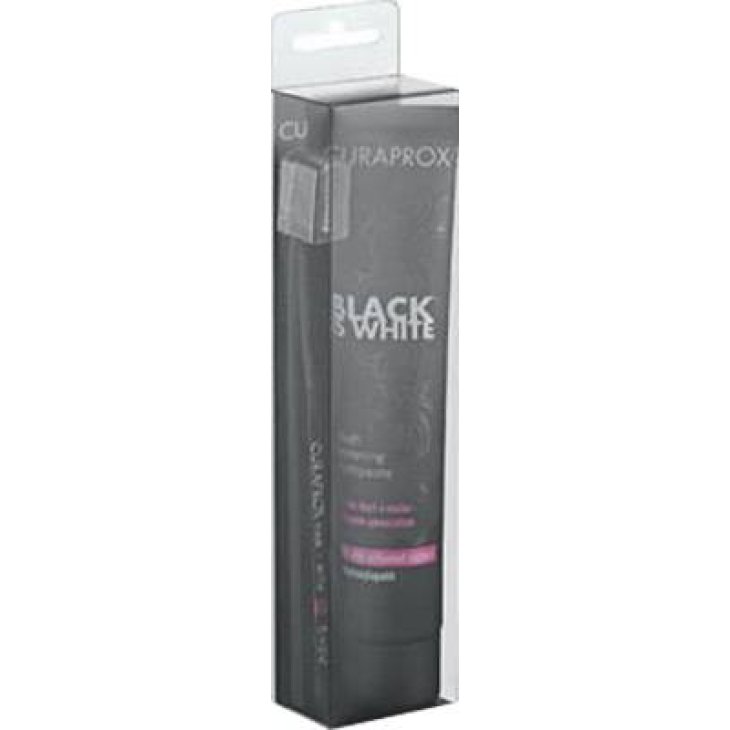 Curaprox White is Black Dentifricio sbiancante gusto morbido 90 ml + spazzolino
