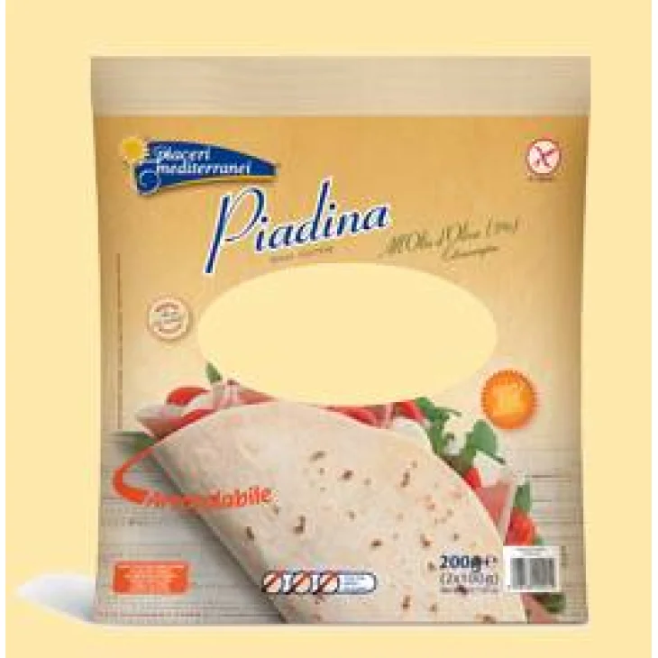 Piaceri Mediterranei Piadina all'Olio d'Oliva senza glutine latte e uova 200 g