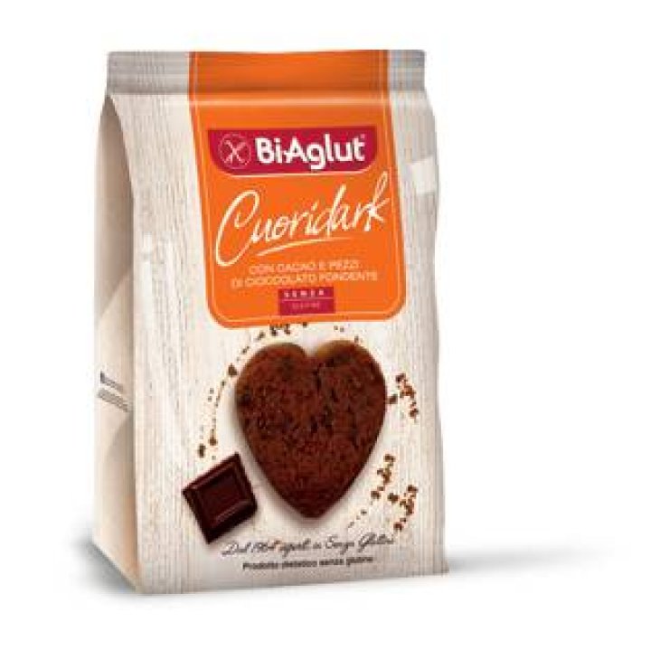 BiAglut Cuori Dark Biscotti Senza Glutine
