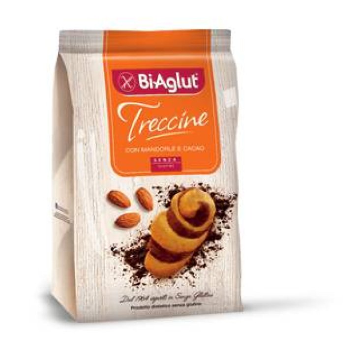 BiAglut Treccine Biscotti Cacao e Mandorle Senza Glutine