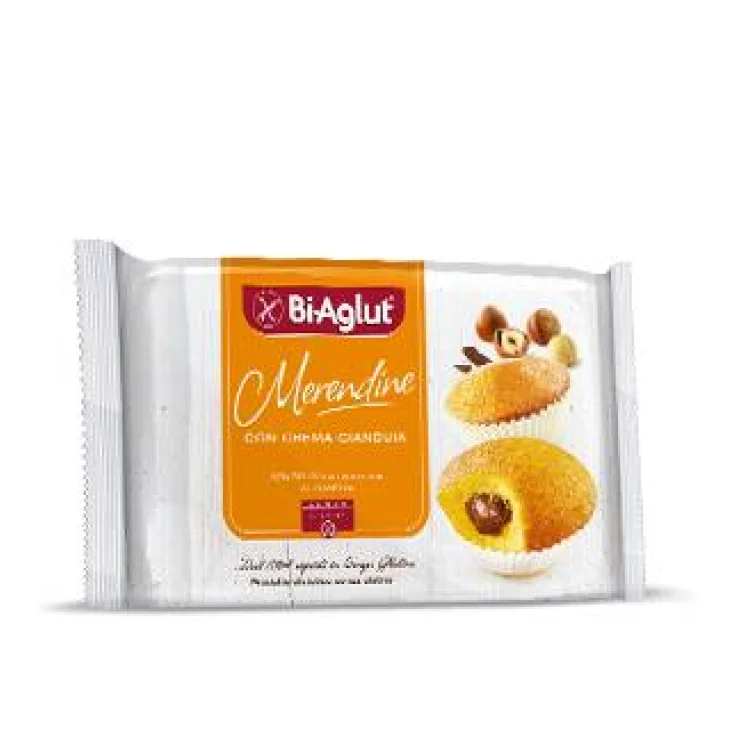 BiAglut Merendine alla Crema di Gianduia Senza Glutine