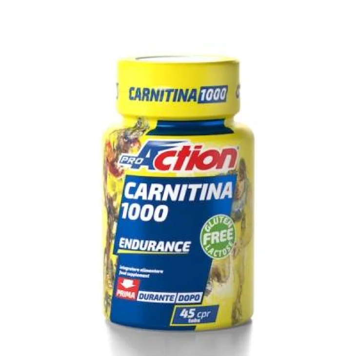 ProAction Carnitina 1000 Integratore per sportivi 45 compresse