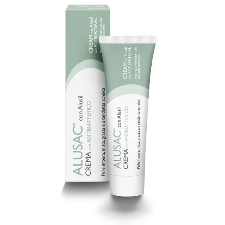 Skinius Alusac Crema Viso Pelli con Acne 30 ml