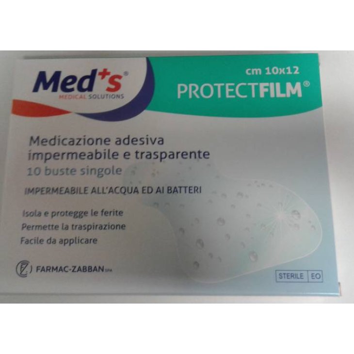 Med's Protect Film Medicazione Adesiva Impermeabile e Trasparente Cm 10x12