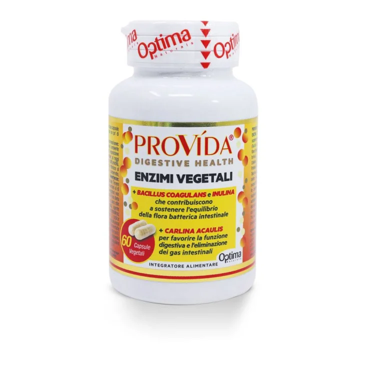 Optima Naturals Provida Enzimi Digestivi Naturali Integratore per la Digestione 60 capsule