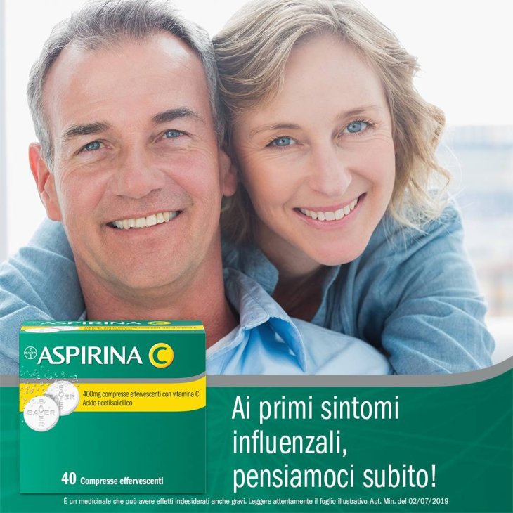 Aspirina C 400 mg + 240 mg - 40 compresse effervescenti