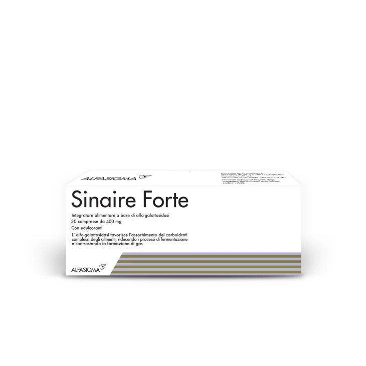 Sinaire Forte Integratore Contro i Gas Intestinali 400 mg 30 cpr