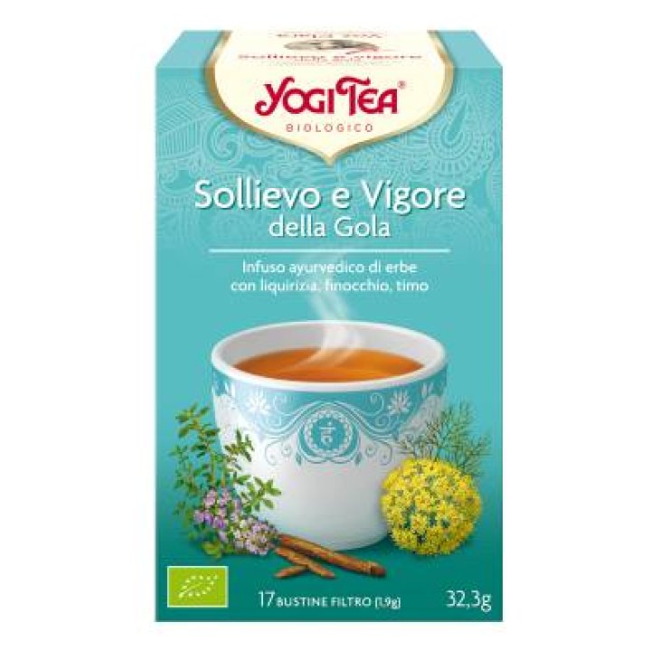Yogi Tea Sollievo Gola Infuso ayurvedico biologico 17 filtri
