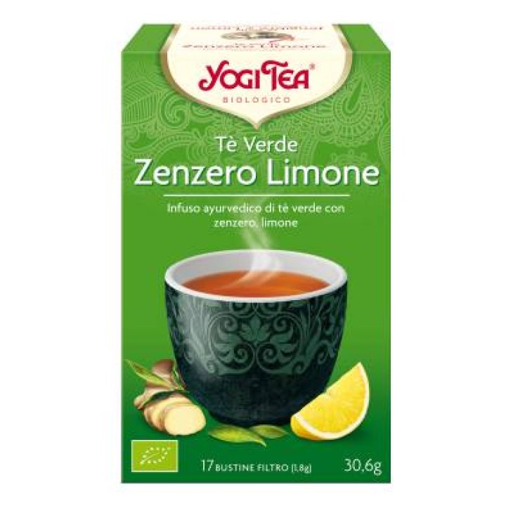 Yogi Tea Tè Verde Zenzero e Limone Infuso ayurvedico Biologico 17 filtri