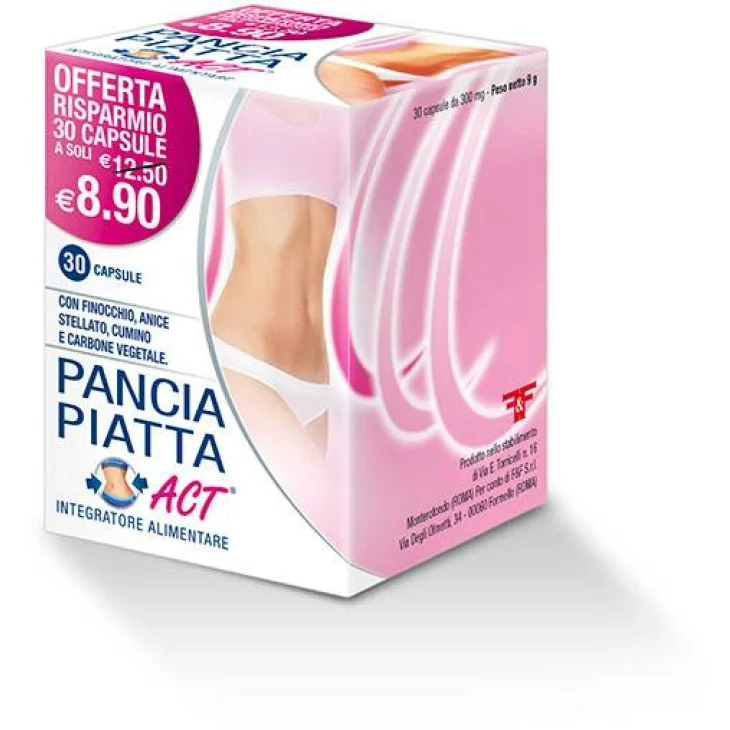 Pancia Piatta Act Integratore Antigonfiore Addominale