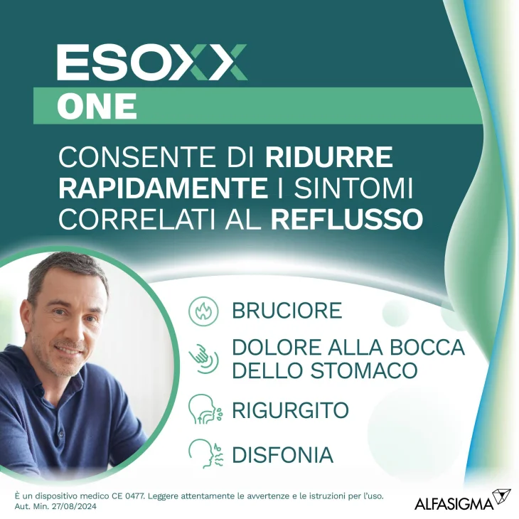 Alfasigma Esoxx One Integratore per il Reflusso