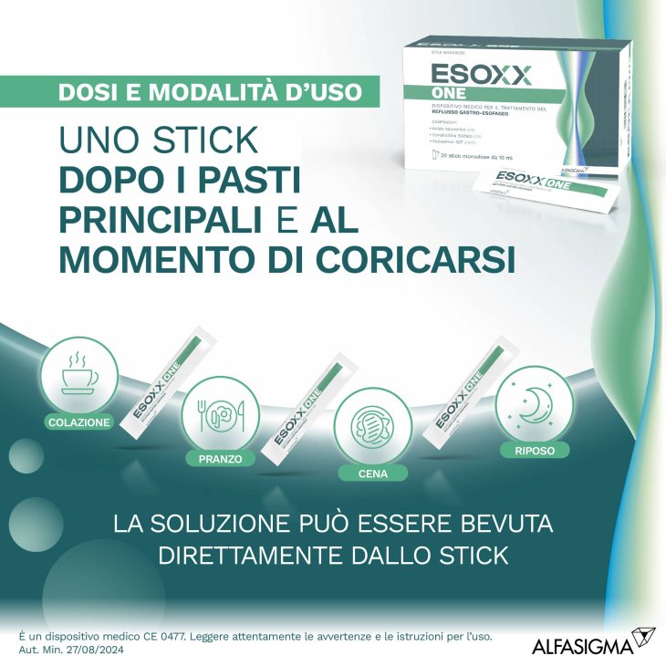 Alfasigma Esoxx One Integratore per il Reflusso
