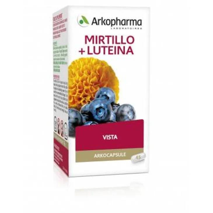 Arkopharma Mirtillo+Luteina Integratore per la Vista 45 compresse