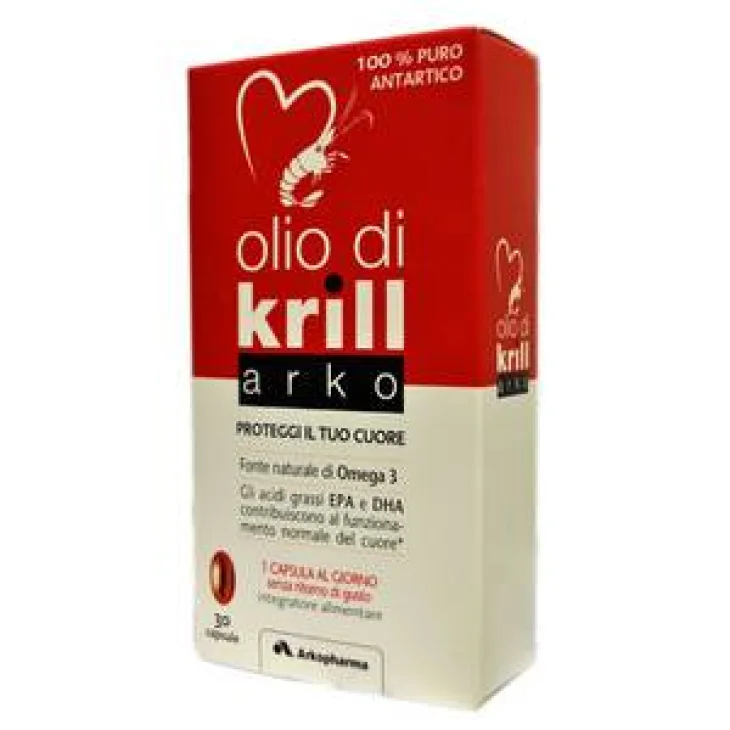 Arkopharma Arkocapsule Olio di Krill Integratore per il cuore 30 capsule