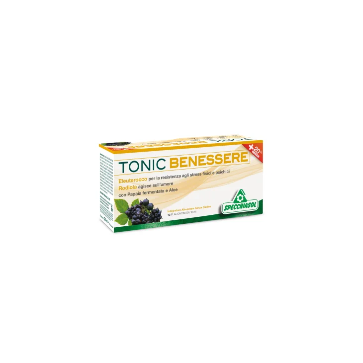 Specchiasol Tonic Benessere Integratore Tonico ed Energizzante 12 flaconcini