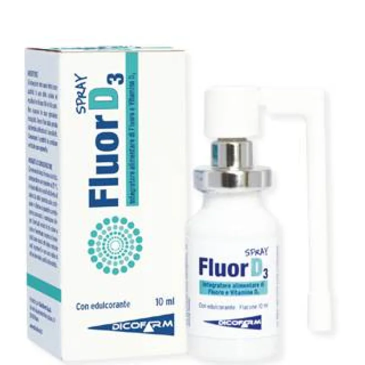 FluorD3 Spray Integratore di Fluoro e Vitamina D3