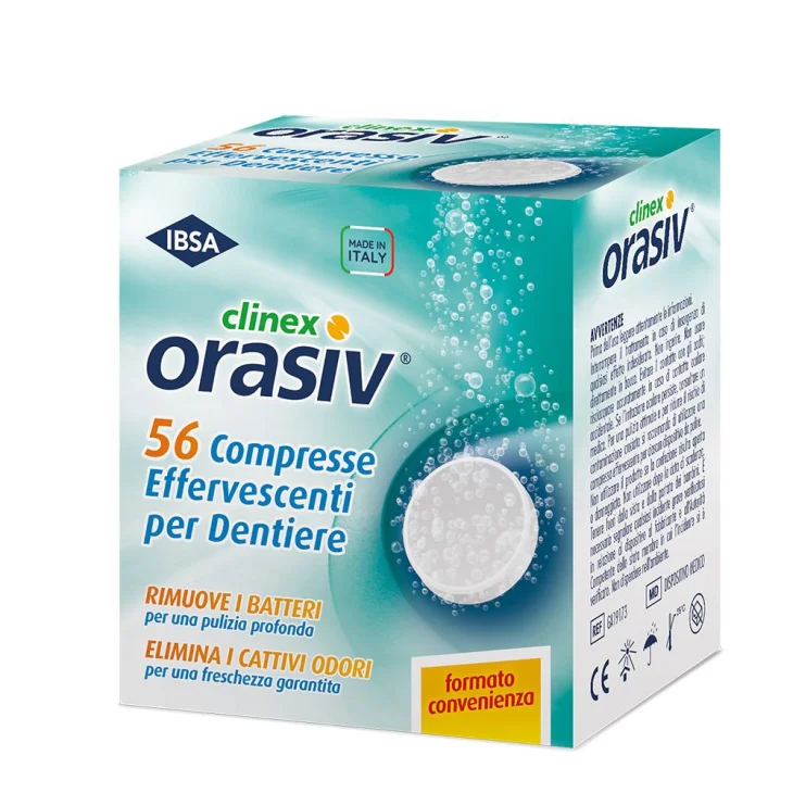 Nova Argentia Orasiv Clinex Pulizia Protesi Dentaria 56 Compresse Effervescenti Nova Argentia Orasiv Clinex Pulizia Protesi Dentaria 56 Compresse Effervescenti
