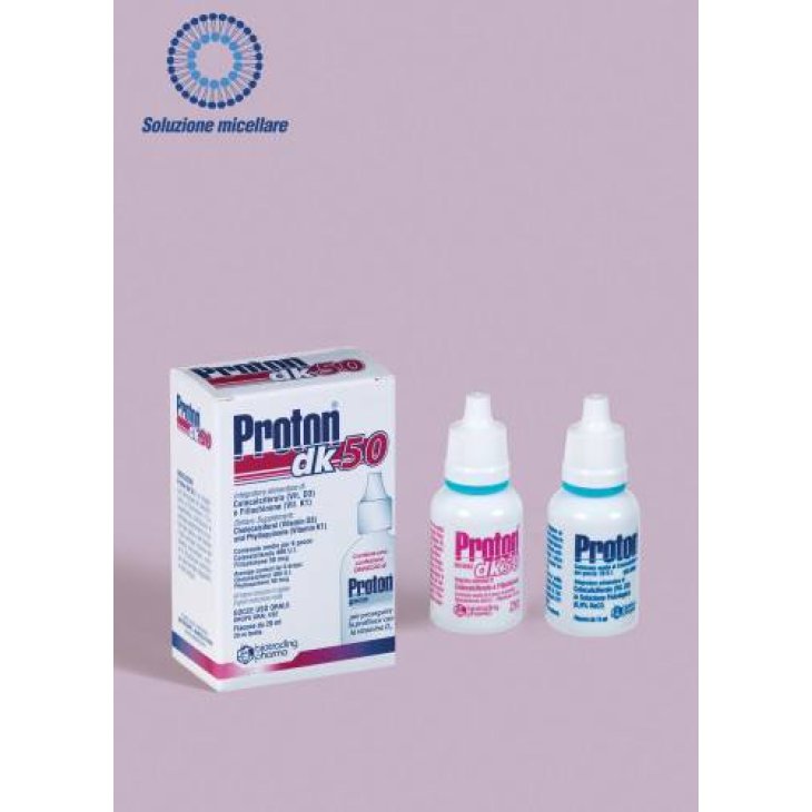Proton DK 50 Gocce Integratore di Vitamine D e K per Neonati