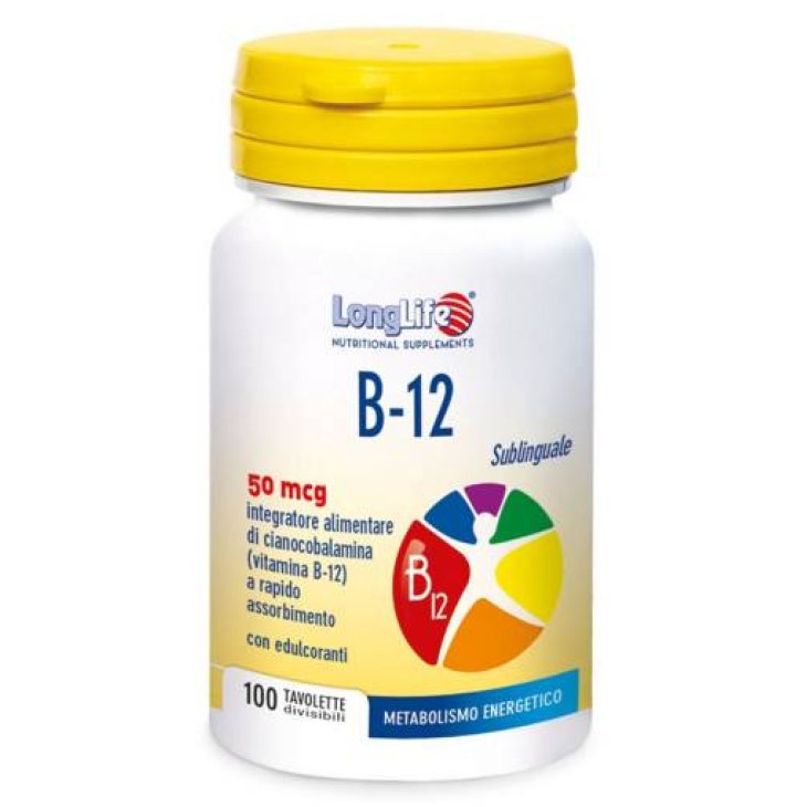 Longlife B-12 Sublinguale Integratore di Vitamina B12
