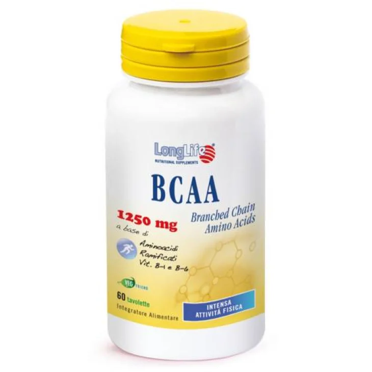 Longlife BCAA Integratore di Aminoacidi per sportivi 60 tavolette