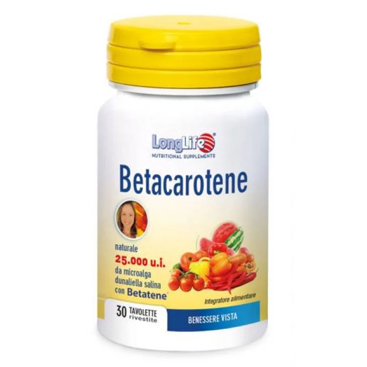 Longlife Betacarotene 25.000 Integratore di Vitamina A