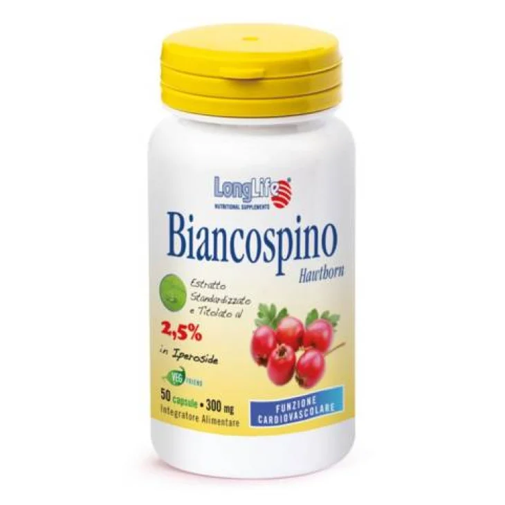 Longlife Biancospino Integratore per il Sistema Cardiovascolare