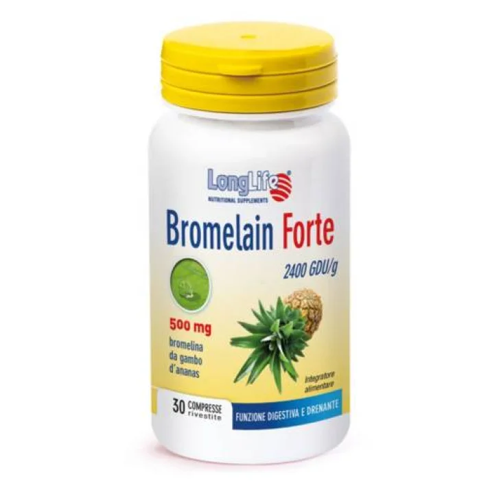 Longlife Bromelain Forte Integratore di Bromelina