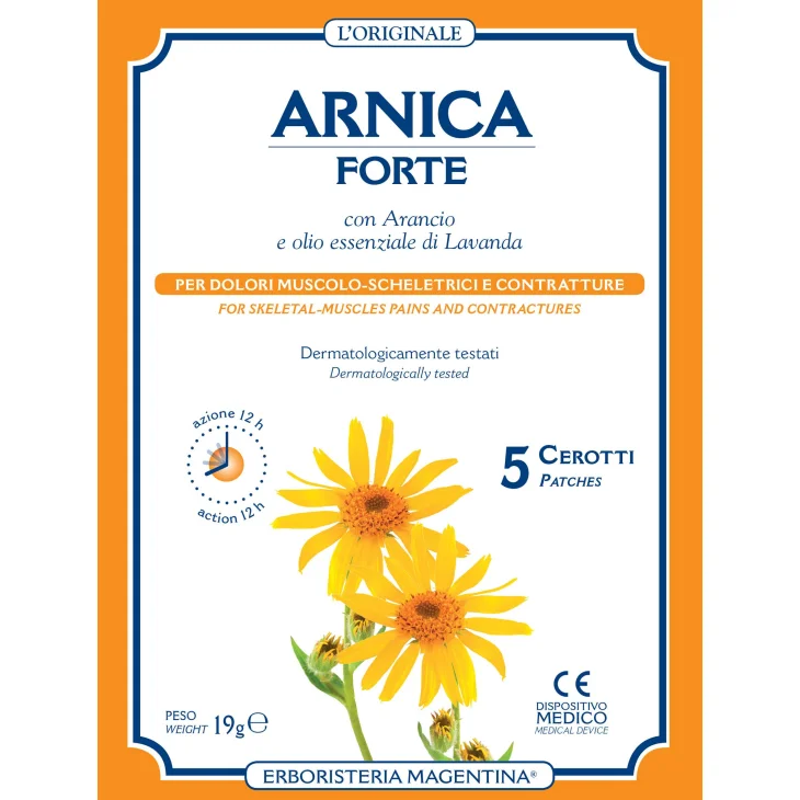 Erboristeria Magentina Arnica Forte Cerotti per Dolori Muscolari 5 pezzi