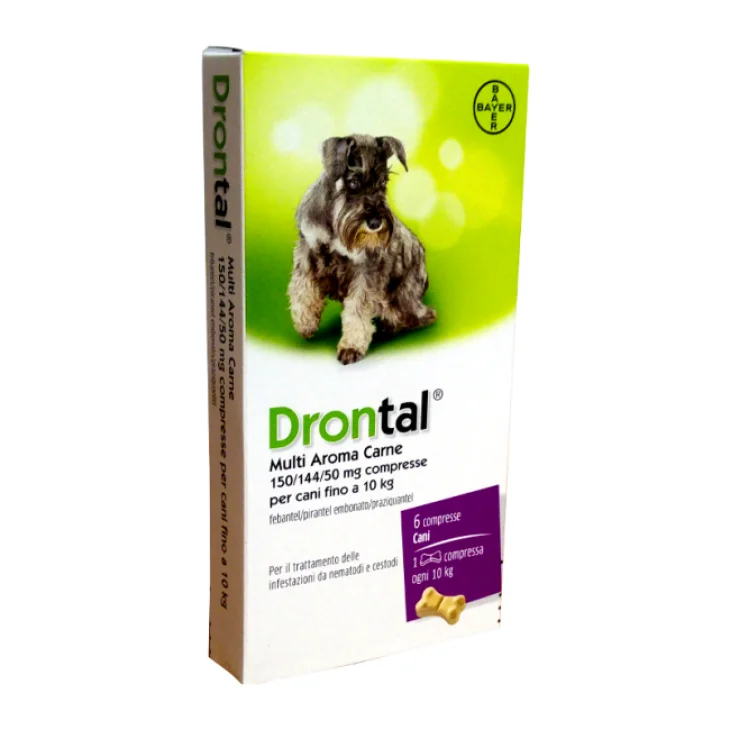 Bayer Drontal Multi Aroma Carne Antiparassitario per Cani 2 compresse