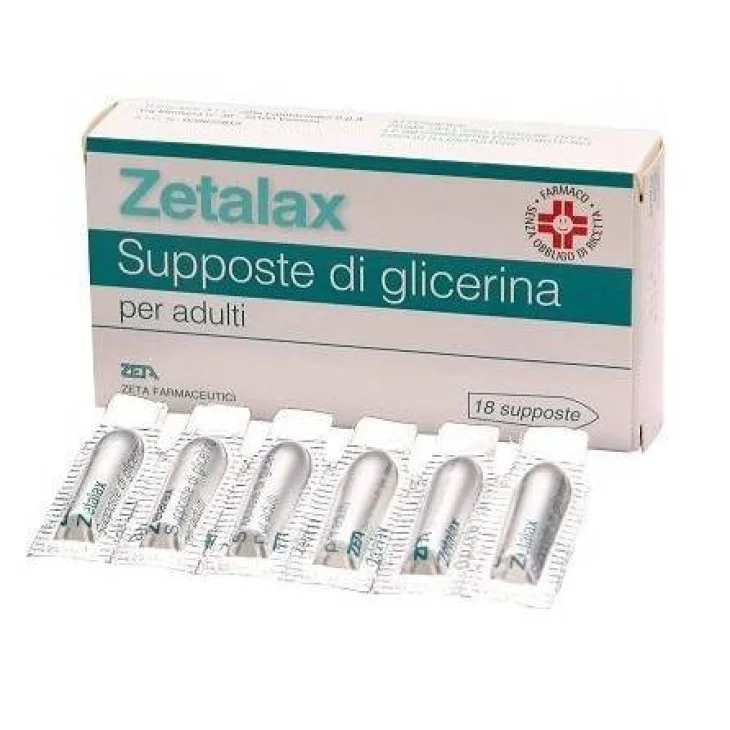 Zetalax Supposte di Glicerina per Adulti