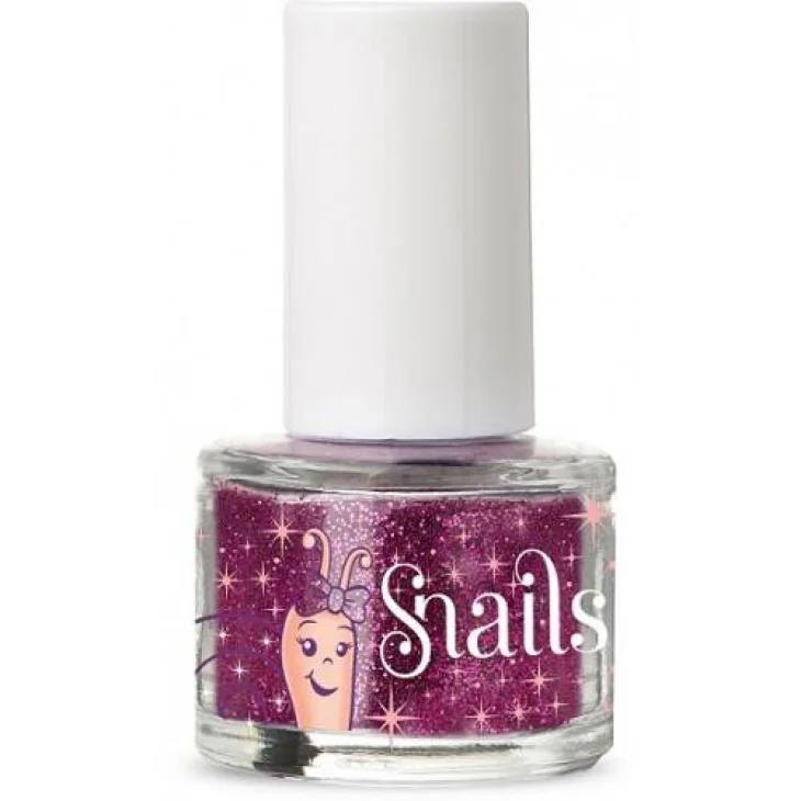 Snails Smalto per Bambine in Polvere Colore Purple Red Glitter 7 ml
