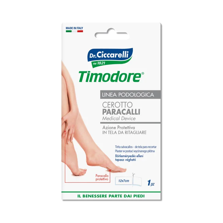 Dr Ciccarelli Timodore Cerotto Paracalli in Tela da Ritagliare