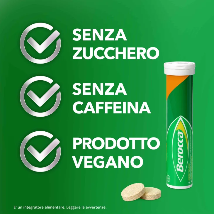 Berocca Plus Compresse Effervescenti Integratore Performance Mentale ed Energia