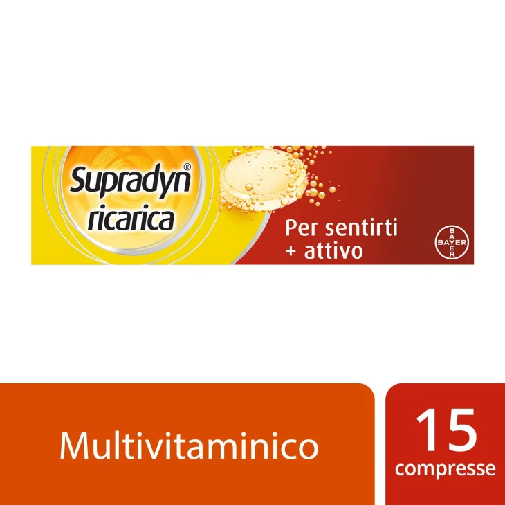 Supradyn Ricarica Integratore di Vitamine e Minerali 15 compresse effervescenti