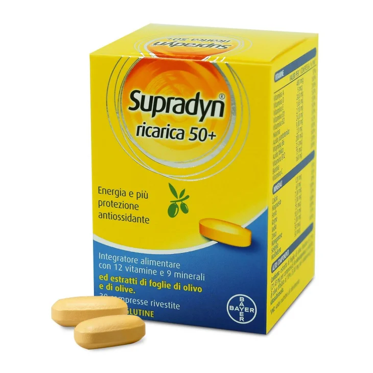 Supradyn Ricarica 50+ Integratore di Vitamine e Minerali 30 compresse