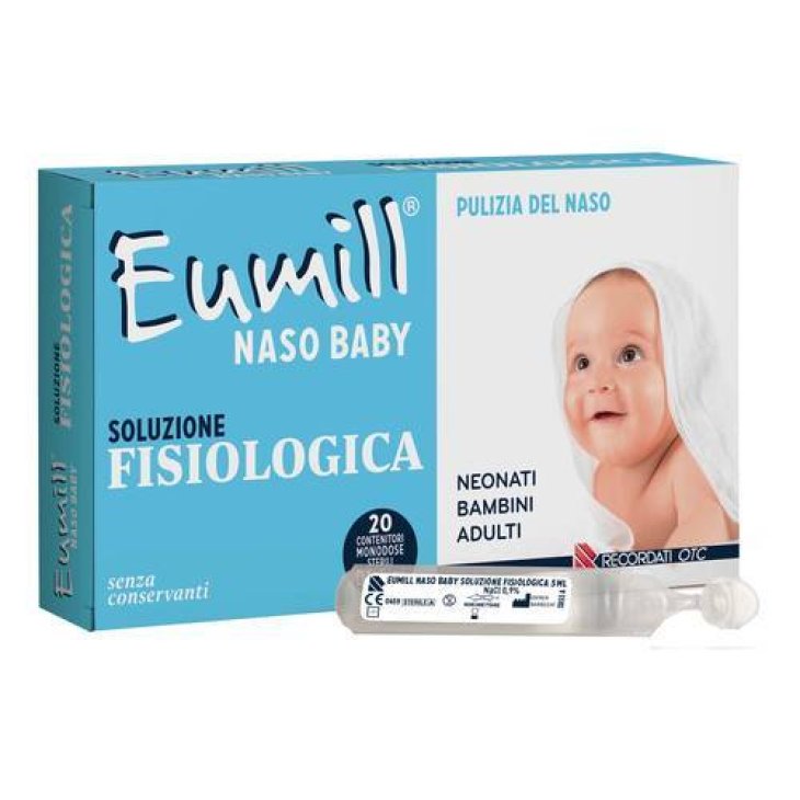 Recordati Eumill Naso Baby Soluzione Fisiologica 20 Flaconcini