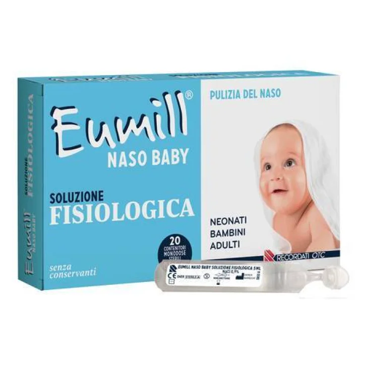 Recordati Eumill Naso Baby Soluzione Fisiologica 20 Flaconcini