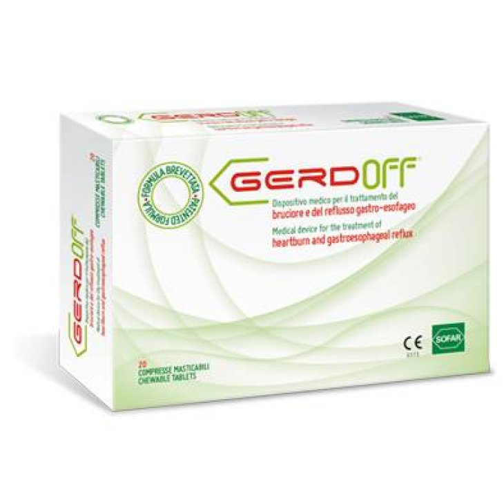Sofar Gerdoff Integratore per il Reflusso Gastroesofageo Aroma Liquirizia 20 compresse