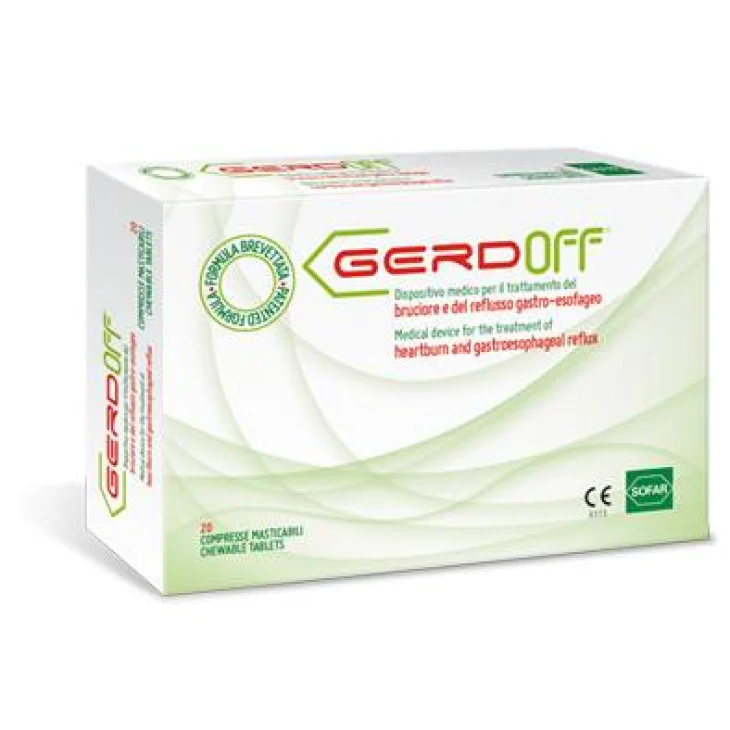 Sofar Gerdoff Integratore per il Reflusso Gastroesofageo Aroma Liquirizia 20 compresse