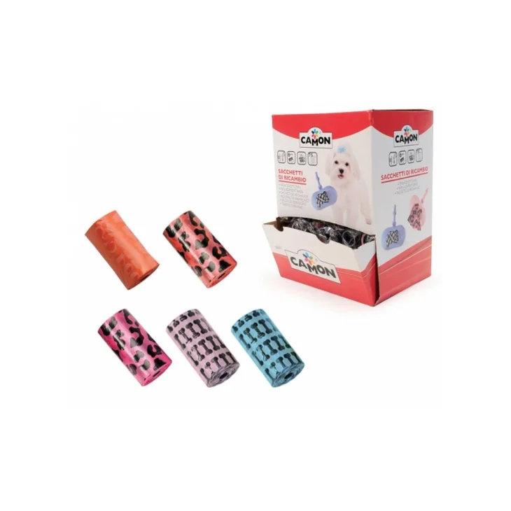 Camon Sacchetti di Ricambio Colorati per Cani