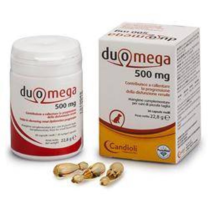 Candioli Duomega 500 Mg Cani Piccola Taglia Integratore per Animali 30 capsule