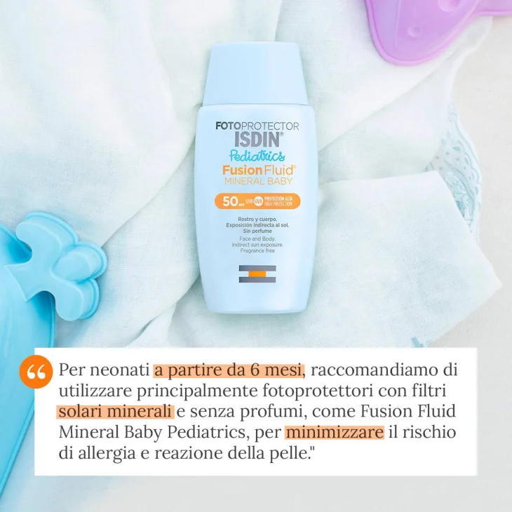 Isdin Fotoprotector Fusion Fluid Mineral Baby Pediatrics SPF50 Crema solare per i neonati 50 ml