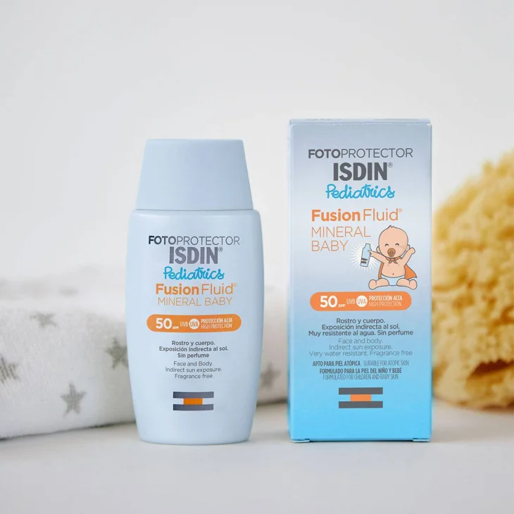 Isdin Fotoprotector Fusion Fluid Mineral Baby Pediatrics SPF50 Crema solare per i neonati 50 ml